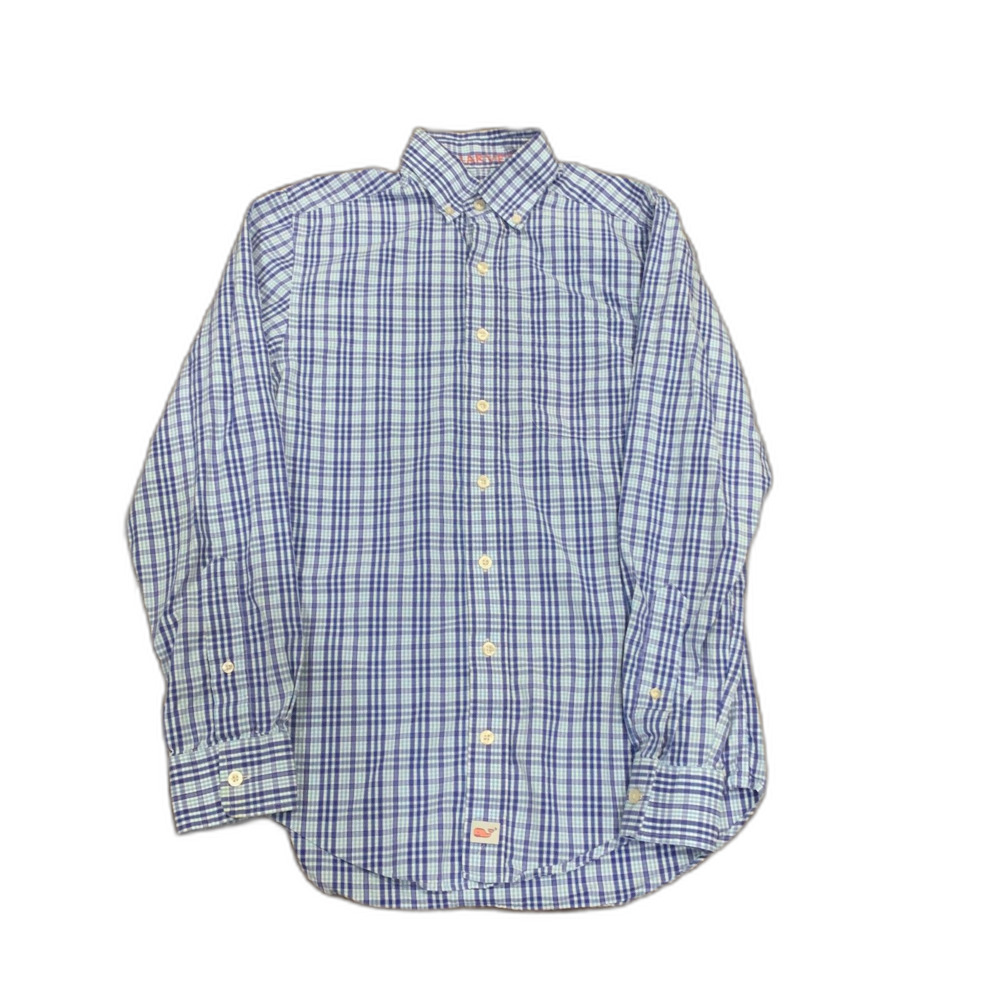 Vineyard Vines men's boys long sleeve button down slim fit tucker shirt size XS